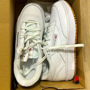 Reebok Double C (white, with camel platform)